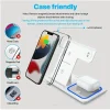 15W 3 in 1 LED Fast Wireless Charger Stand Foldable - Thumbnail Image 6
