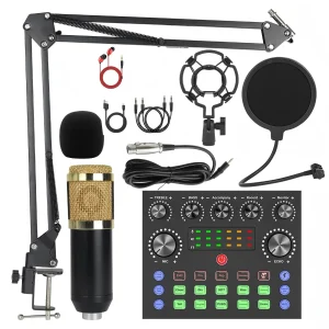 Podcast Equipment Bundle, BM800 Podcast Usb Rechargeable