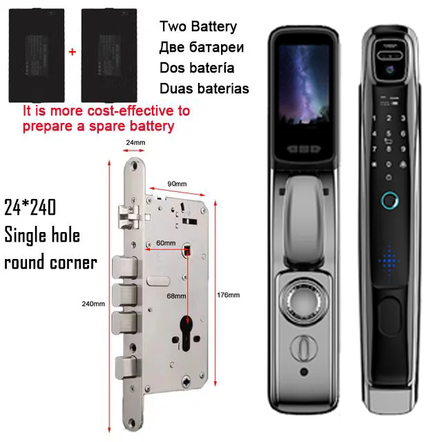 Wifi Tuya APP Face Recognition Smart Door Lock - Image 14