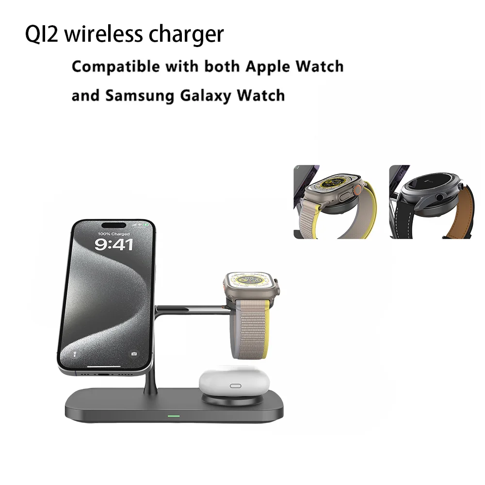 3 in 1 Wireless Charger Stand Fast Charging Station for Apple - Image 9