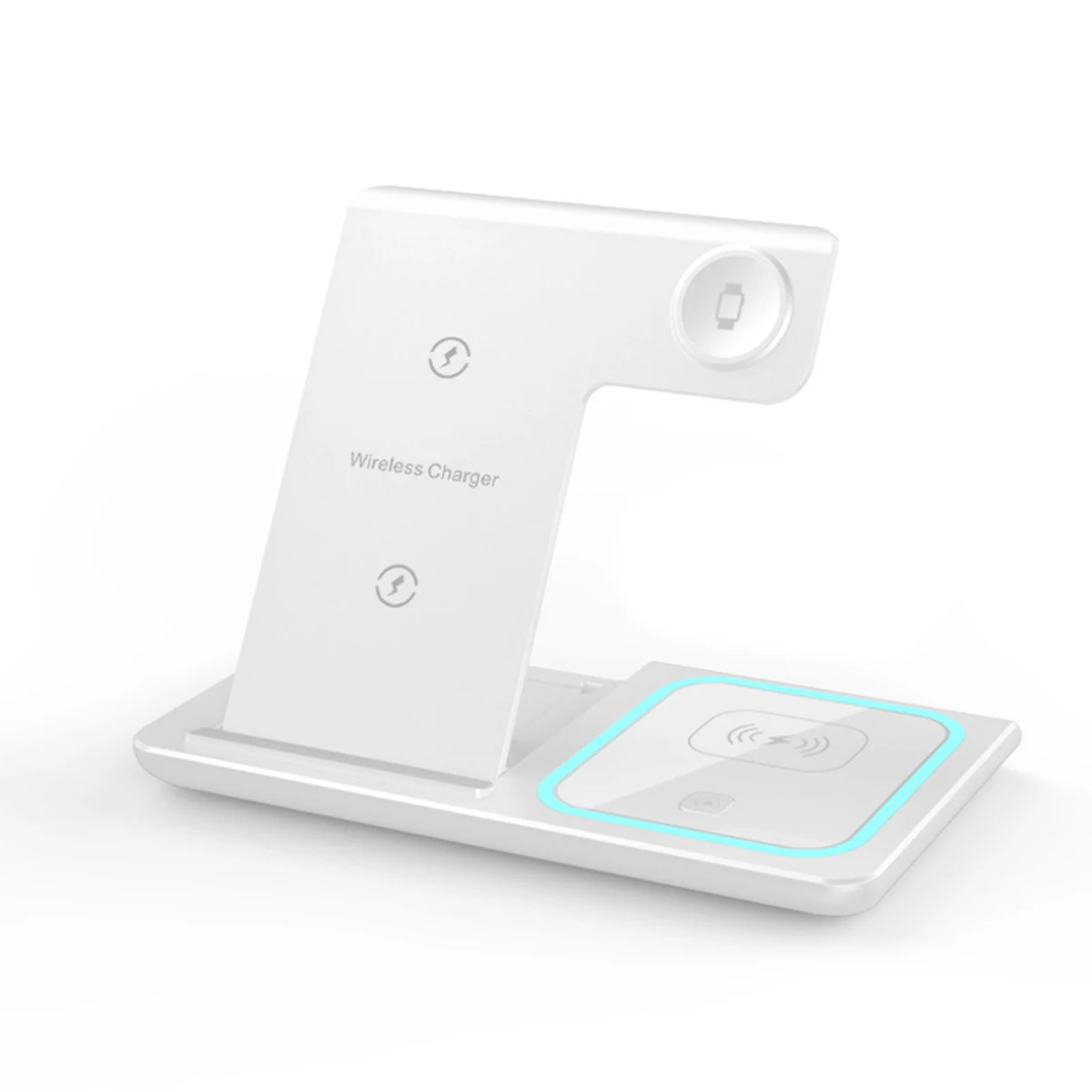 15W 3 in 1 LED Fast Wireless Charger Stand Foldable - Image 8