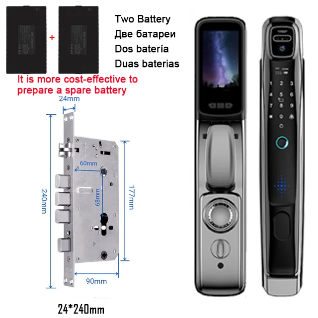 Wifi Tuya APP Face Recognition Smart Door Lock - Image 12