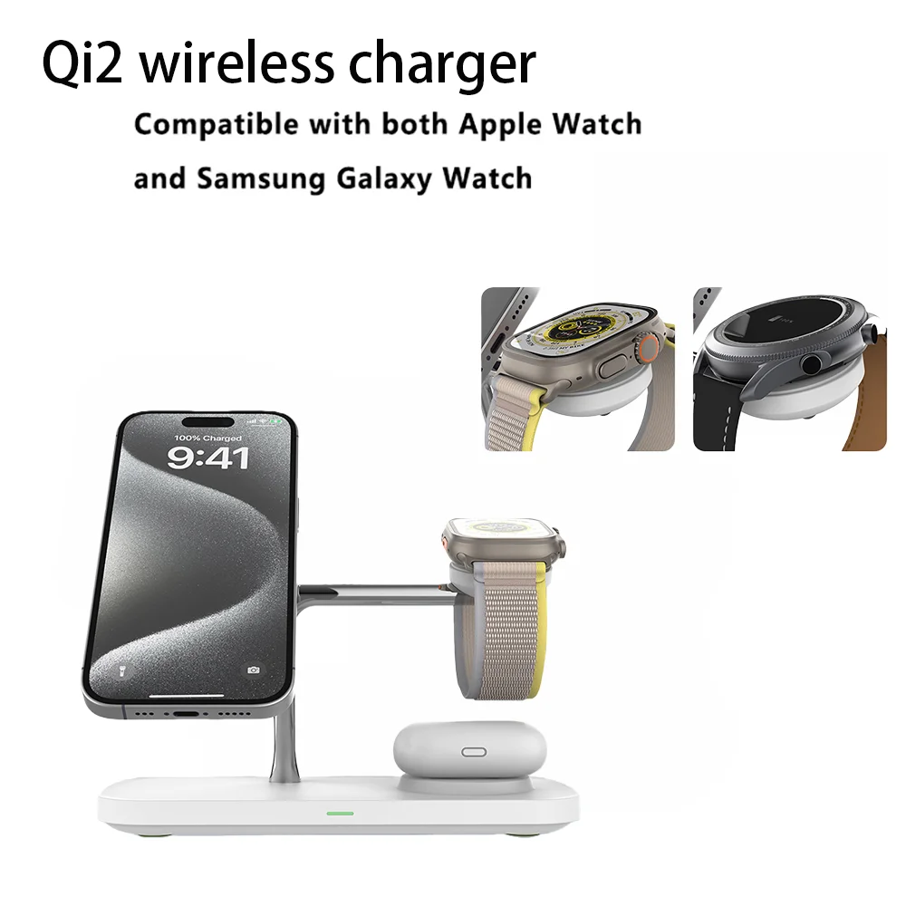 3 in 1 Wireless Charger Stand Fast Charging Station for Apple - Image 10