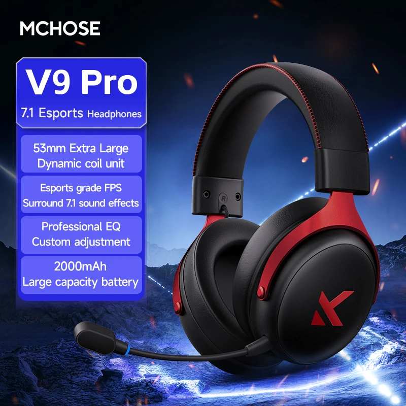 MCHOSE V9 Pro Wireless Gaming Headset - Image 7