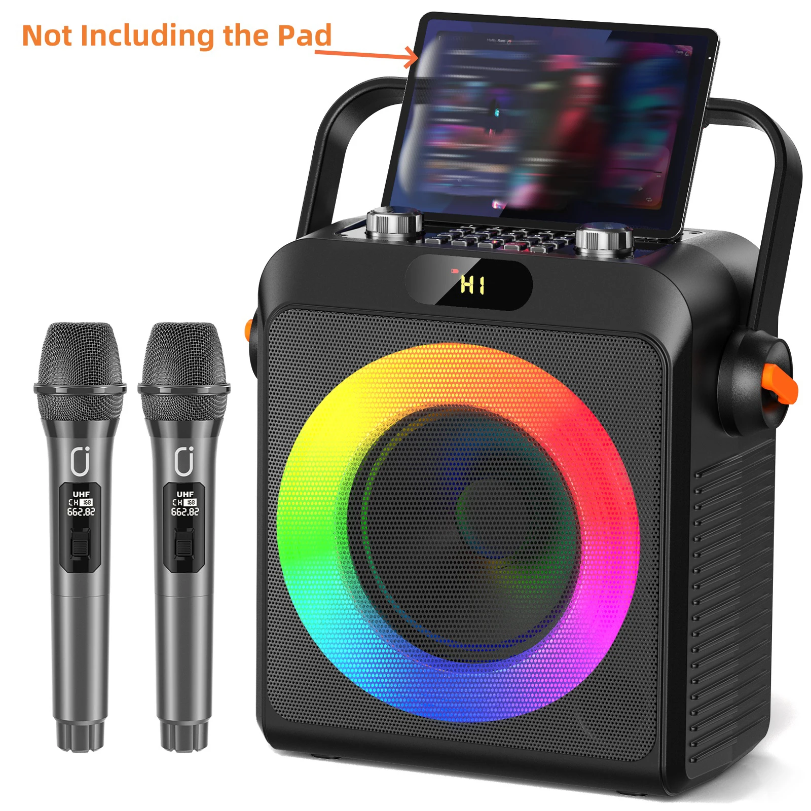 2 Wireless Microphones T19-T Karaoke Machine | - Image 1