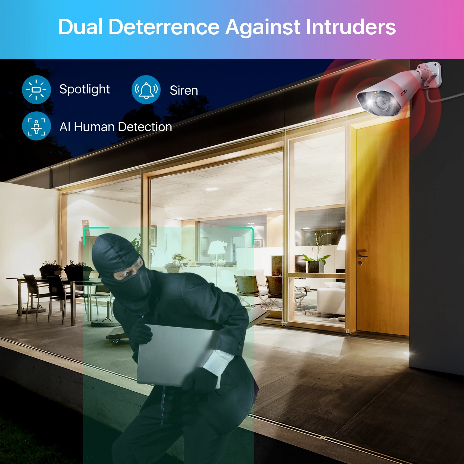 ZOSI 4K IP Camera Add-on PoE Security Camera - Image 5