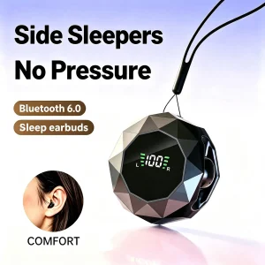 Mini Wireless Sleep Earbuds for Side Sleepers, Bluetooth 6.0 In-Ear Headphones with Noise Reduction, Ultra Small Hidden Earphones, Comfortable Fit for Long Wear & Deep Sleep & Birthday and Holiday Gifts