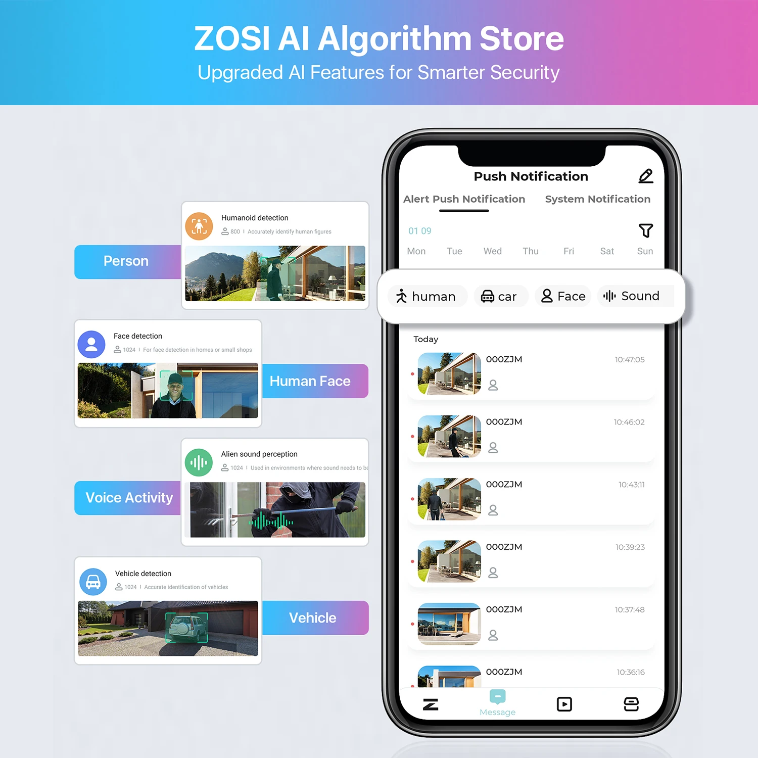 ZOSI 4K IP Camera Add-on PoE Security Camera - Image 3