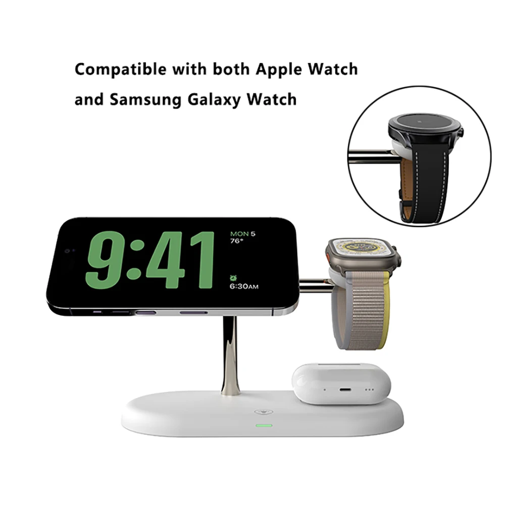 3 in 1 Wireless Charger Stand Fast Charging Station for Apple - Image 11