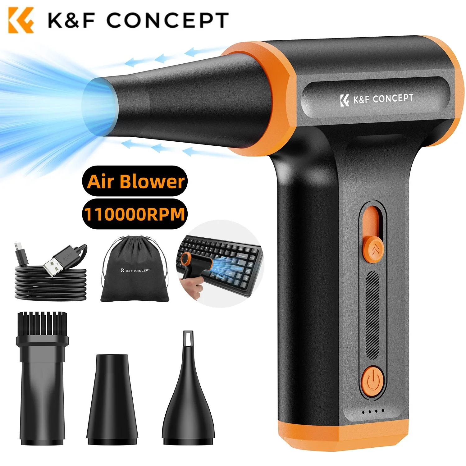 K&F Portable Electric Air Duster 3 Gear Compressed Air - Image 7