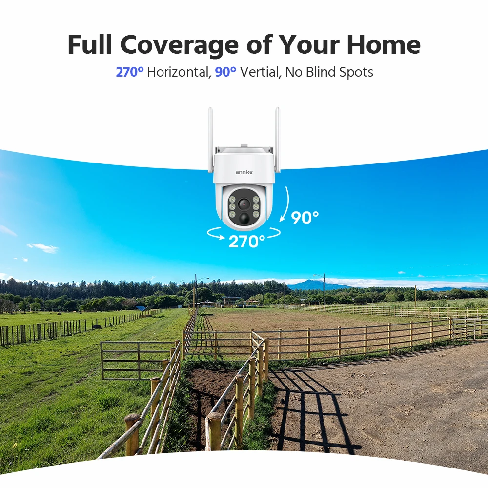 ANNKE 4MP Solar Wireless Security Camera Outdoor Waterproof - Image 3