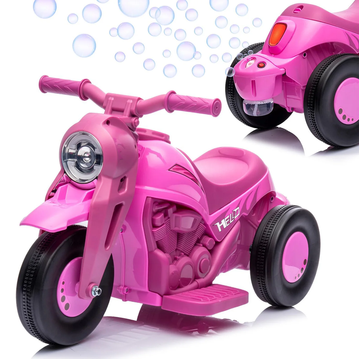 6V Kids Electric Motorcycle With Bubble Machine, - Image 9