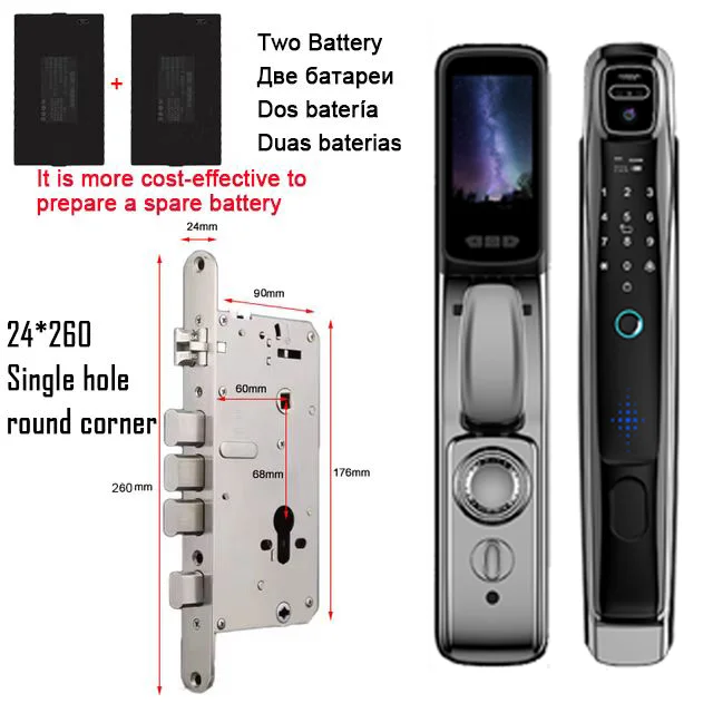 Wifi Tuya APP Face Recognition Smart Door Lock - Image 13