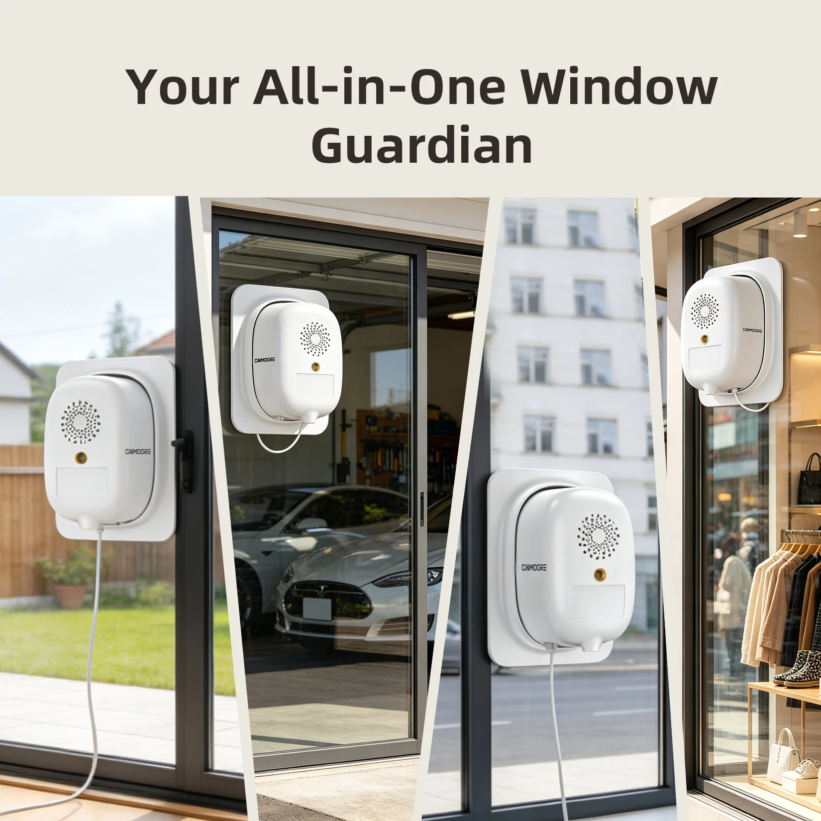 CINMOORE 2.5K Window Security Camera Anti-Glare - Image 8