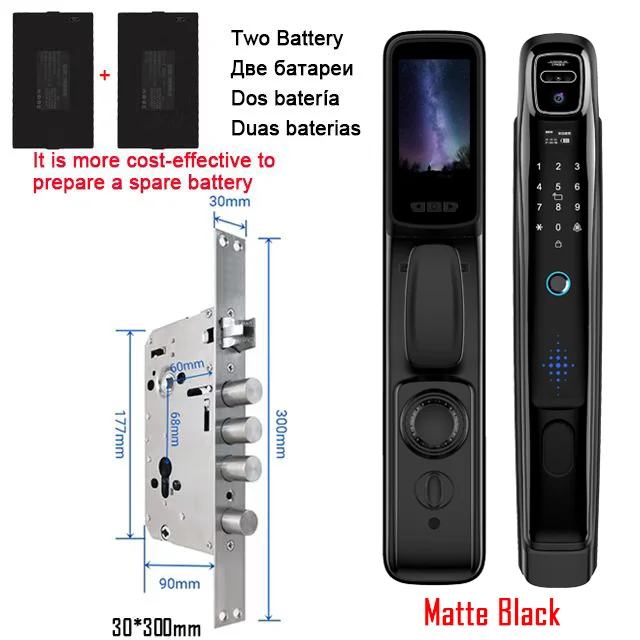 Wifi Tuya APP Face Recognition Smart Door Lock - Image 11