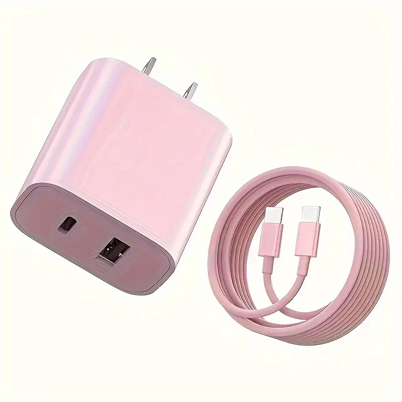 20W USB C fast Charger Block Dual Port with 6FT - Image 7