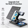 15W 3 in 1 LED Fast Wireless Charger Stand Foldable - Thumbnail Image 2