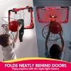 JOYFY Mini Indoor Basketball Hoop Light Up Over The Door Basket Ball Hoop for Kids Toys Birthday Gifts with Scoreboard & 4 Balls - Thumbnail Image 2