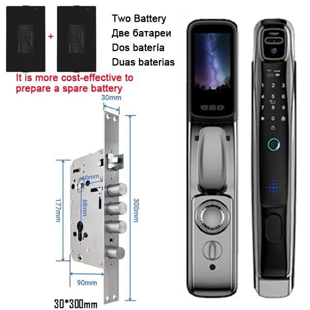 Wifi Tuya APP Face Recognition Smart Door Lock - Image 15