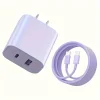 20W USB C fast Charger Block Dual Port with 6FT - Thumbnail Image 8