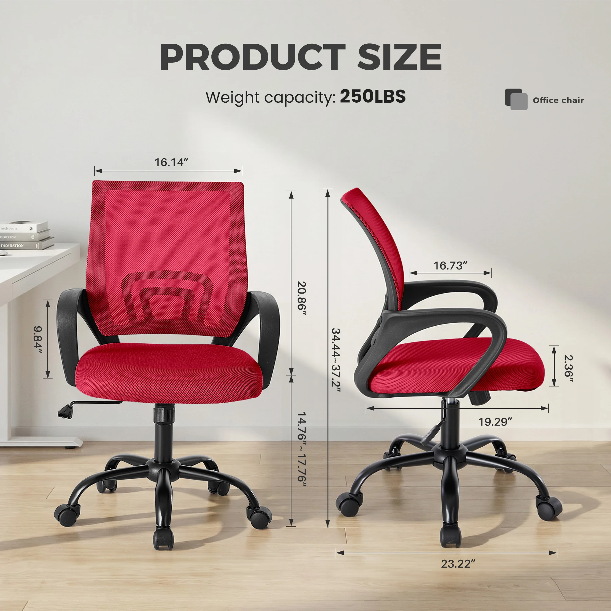 JHK Ergonomic Office Desk Gaming Chair - Image 9