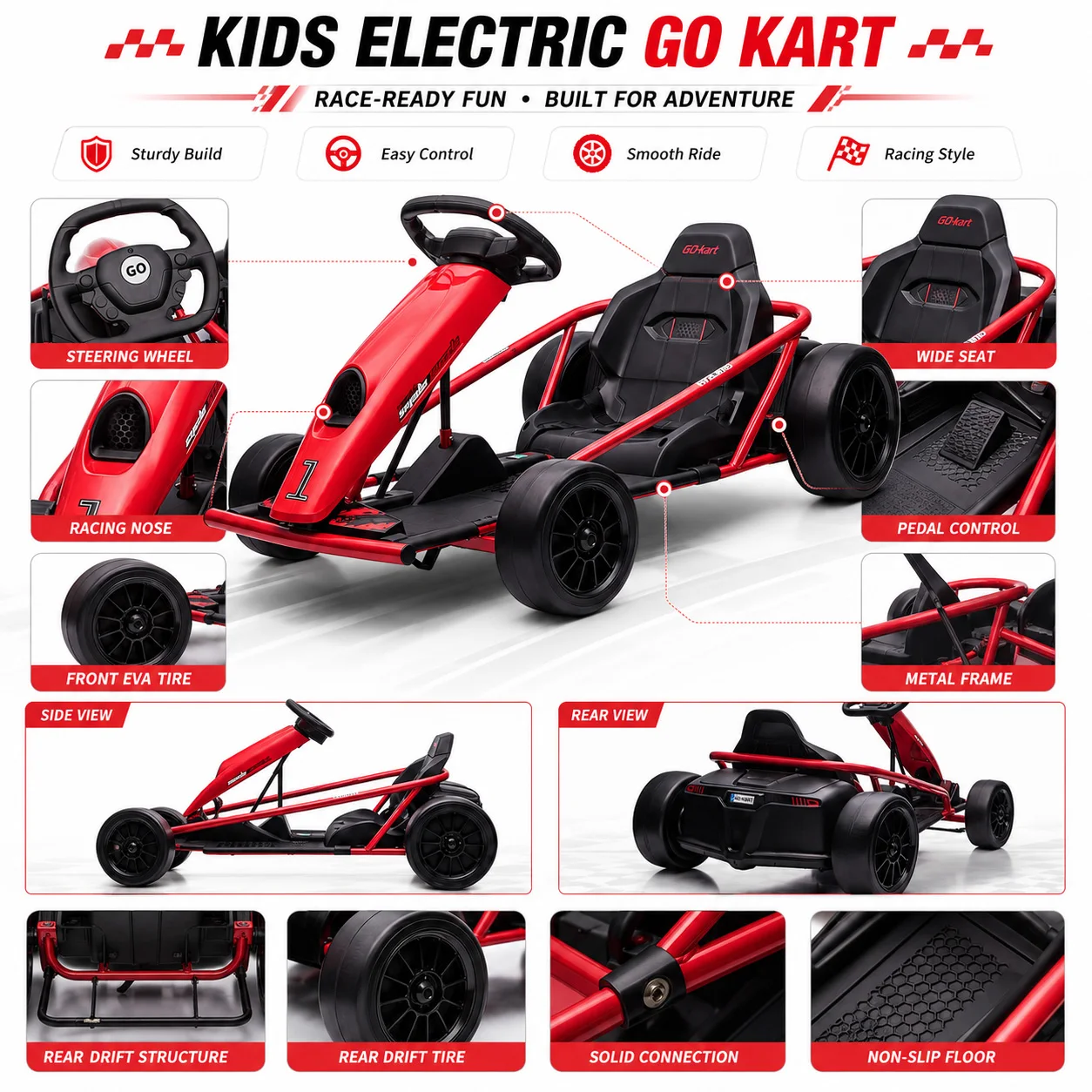 Kids Electric Go Kart 24V Dual 300W - Image 6