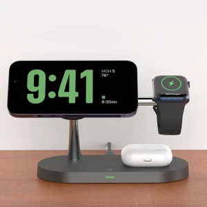 3 in 1 Wireless Charger Stand Fast Charging Station for Apple
